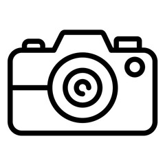 Camera Line Icon Style