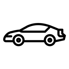 Car Line Icon Style