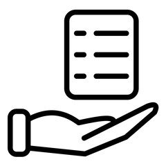 Check Out Line Icon Style