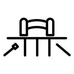 Court Line Icon Style