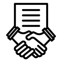 Agreement Line Icon Style