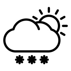 Weather News Line Icon Style
