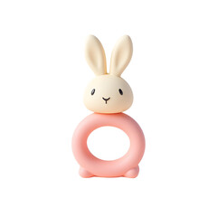 Cute Rabbit Shaped Teether Toy for Babies and Infants