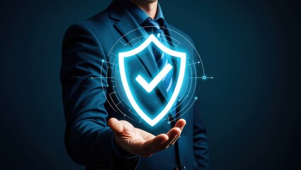A_Businessperson's_Hand_Holds_a_Digital_Shield_Representing_Security_and_Trust,_A_Concept_of_Innovation_and_Growth_in_the_Digital_Realm