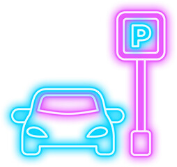 Car Parking Neon Sign