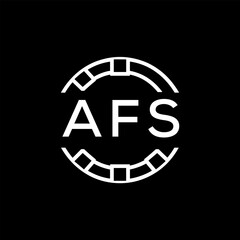 WebAFS letter logo. AFS blue image on white background. AFS Monogram logo design for entrepreneur and business. . AFS best icon.
