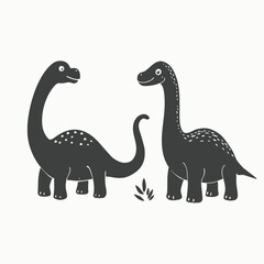 Allosaurus dinosaur cartoon, cartoon dinosaur illustration isolated on background.