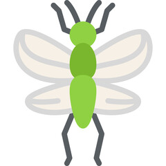 Locust Infestation icon vector illustration