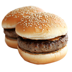 Slider Buns White Mini Hamburger Buns Isolated for Epicure Snack
