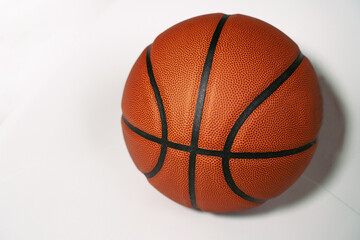 Fototapeta premium classic basketball ball on a white background