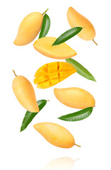 Ripe mango isolated