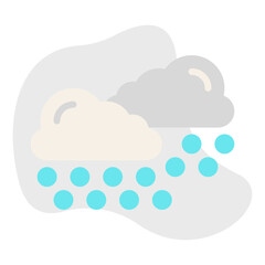 Heavy Snows icon vector illustration