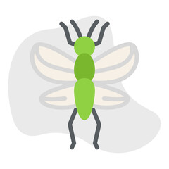 Locust Infestation icon vector illustration