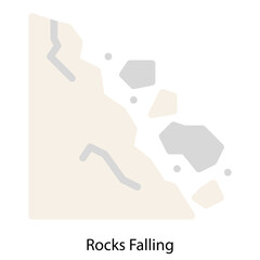 Rocks Falling icon vector illustration