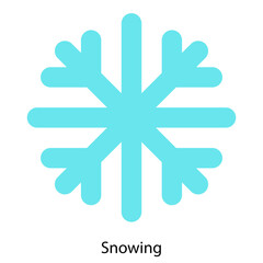 Snowing icon vector illustration