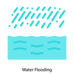 Water Flooding icon vector illustration