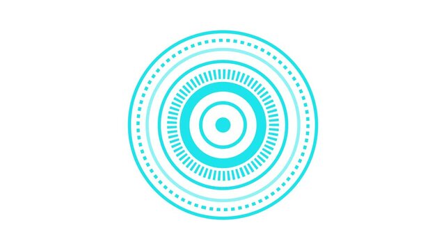 Futuristic interface Hud design, infographic elements like scanning graph or hologram. Tech and science, analysis theme. 4k motion graphics animation.