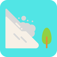 Snow Avalanche icon vector illustration