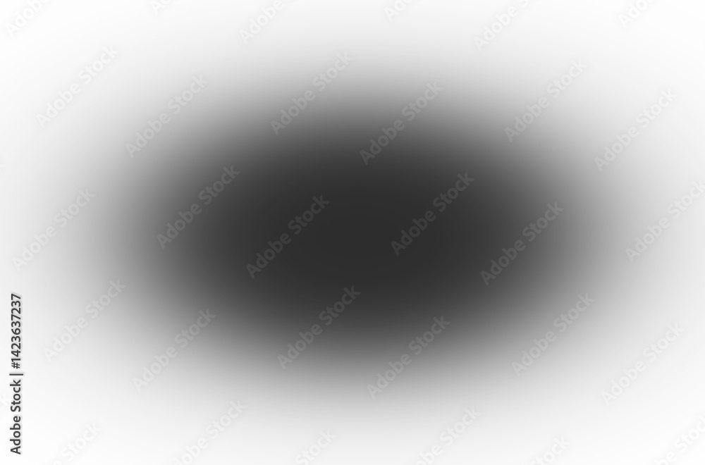 Poster dark shadow overlay effect isolated on transparent background. blurred round shadow. gradient shadow