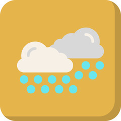 Heavy Snows icon vector illustration