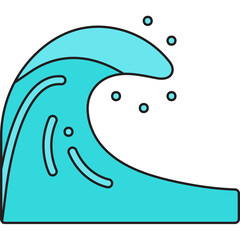 Cold Wave icon vector illustration