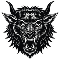 Wild lion head and tribal wolf tattoo art depict powerful animal symbols