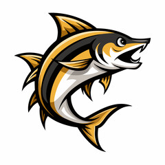 vector illustration of cartoon fish