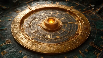 Antique circular design object