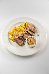 Hearty and delicious breakfast with spices