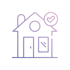 Mortgage Approval vector icon stock illustration