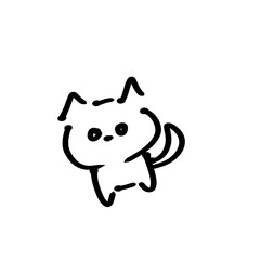 funny cartoon cat