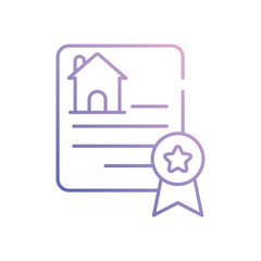 Title Deeds vector icon stock illustration