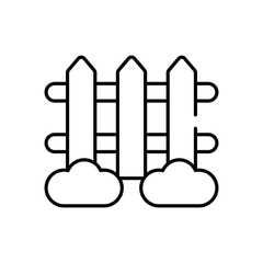 Fence vector icon stock illustration