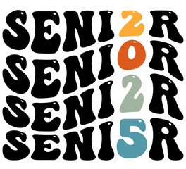 senior 2025 Vector, you can change color and resize file