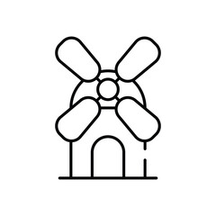 Holland vector icon stock illustration