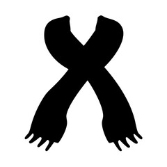 Find the perfect winter scarf black silhouette for warmth and style fashion accessory item wear 90