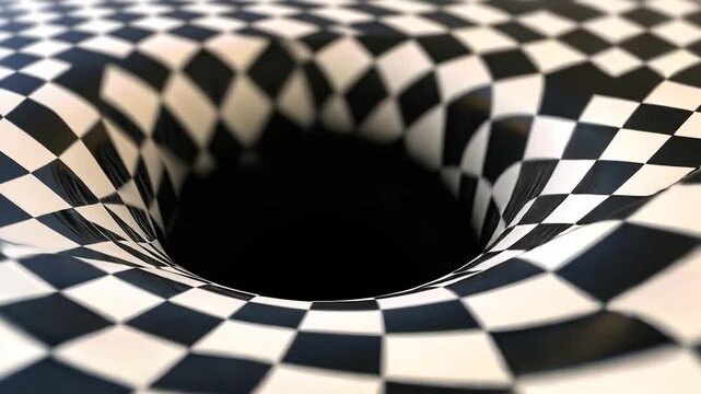 Checkered Vortex in Black Hole