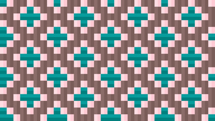 seamless traditional woven pattern called Anyaman