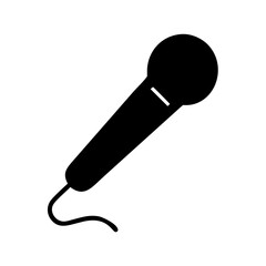 Microphone vector illustration for podcasting karaoke singing and audio recording equipment needs
