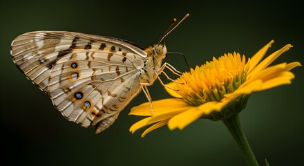 Obraz premium butterfly on a flower