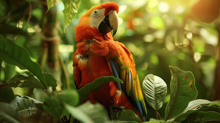 Fun parrot animation
