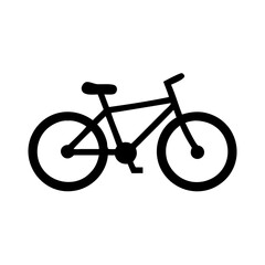 Bicycle bike icon vector illustration transportation cycle riding silhouette graphic design element