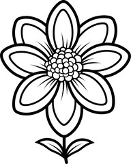 Obraz premium Elegant line drawing of a flower