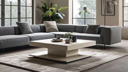 Sleek and modern this coffee table is a minimalist masterpiece