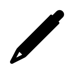Pencil icon vector illustration simple design for writing drawing sketching education art tool graphic