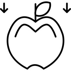 Falling Apple Icon