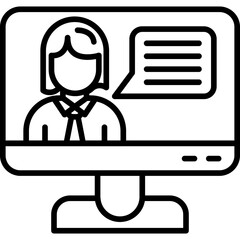 Webinar Video Call Icon