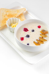 Hearty and delicious breakfast with spices