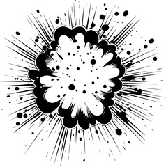 Abstract explosion of colorful light