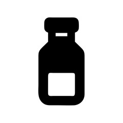 Medicine bottle icon vector illustration of medical bottle symbol for healthcare and pharmacy design